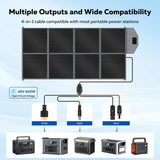 CTOLITY AP400 500W Portable Power Station 2048Wh LiFePo4 Battery 400W Solar Panel AP1000 1800W AC Charging Station Power Bank