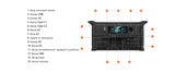 1800w Portable Power Station with 200w Solar Panel 220V Pure Sinve Wave Lifepo4 Battery UPS Function портативная электростанция