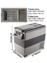 VEVOR 35L/45L/55L Car Fridge Freezer, Portable Compressor Cooler for Vehicles, Travel, Outdoor & Home Use