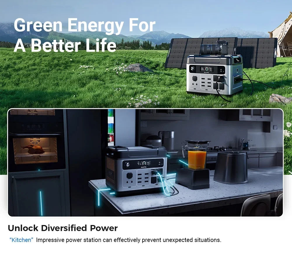 OUKITEL P2001E PLUS Portable Power Station 2400W Solar Generator 2048Wh Lifepo4 Battery Home Backup Outdoor Camping Mobile power