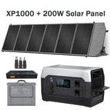 1800w Portable Power Station with 200w Solar Panel 220V Pure Sinve Wave Lifepo4 Battery UPS Function портативная электростанция