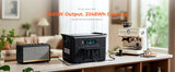 CTOLITY AP400 500W Portable Power Station 2048Wh LiFePo4 Battery 400W Solar Panel AP1000 1800W AC Charging Station Power Bank