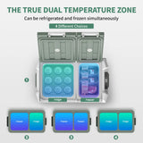Alpicool NLS 20L 30L 40L Car Refrigerator Mini Fridge Freezer 12V Portable Compressor Cooler 12/24V DC 100-240V AC for Camping