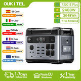 OUKITEL P2001E PLUS Portable Power Station 2400W Solar Generator 2048Wh Lifepo4 Battery Home Backup Outdoor Camping Mobile power