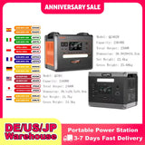 SOLARPLAY Q2501 Q2402M Portable Power Station 2160WH 2304WH LiFePO4 Battery with 2400W/2500W (4800W Peak) Solar Generator
