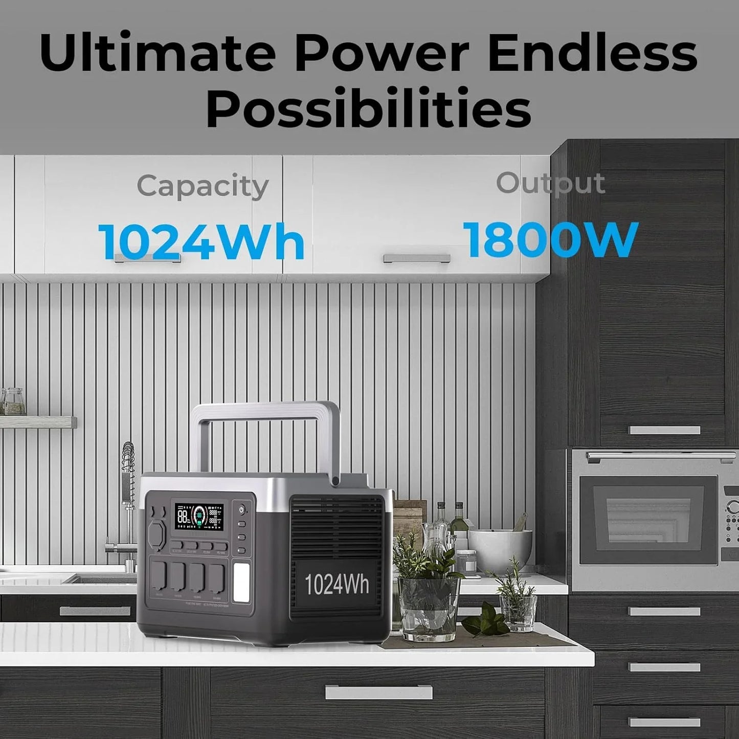 OUKITEL P1000 PLUS Portable Power Station 1800W Solar Generator 1024Wh Lifepo4 Battery Home Backup Outdoor Camping Mobile power