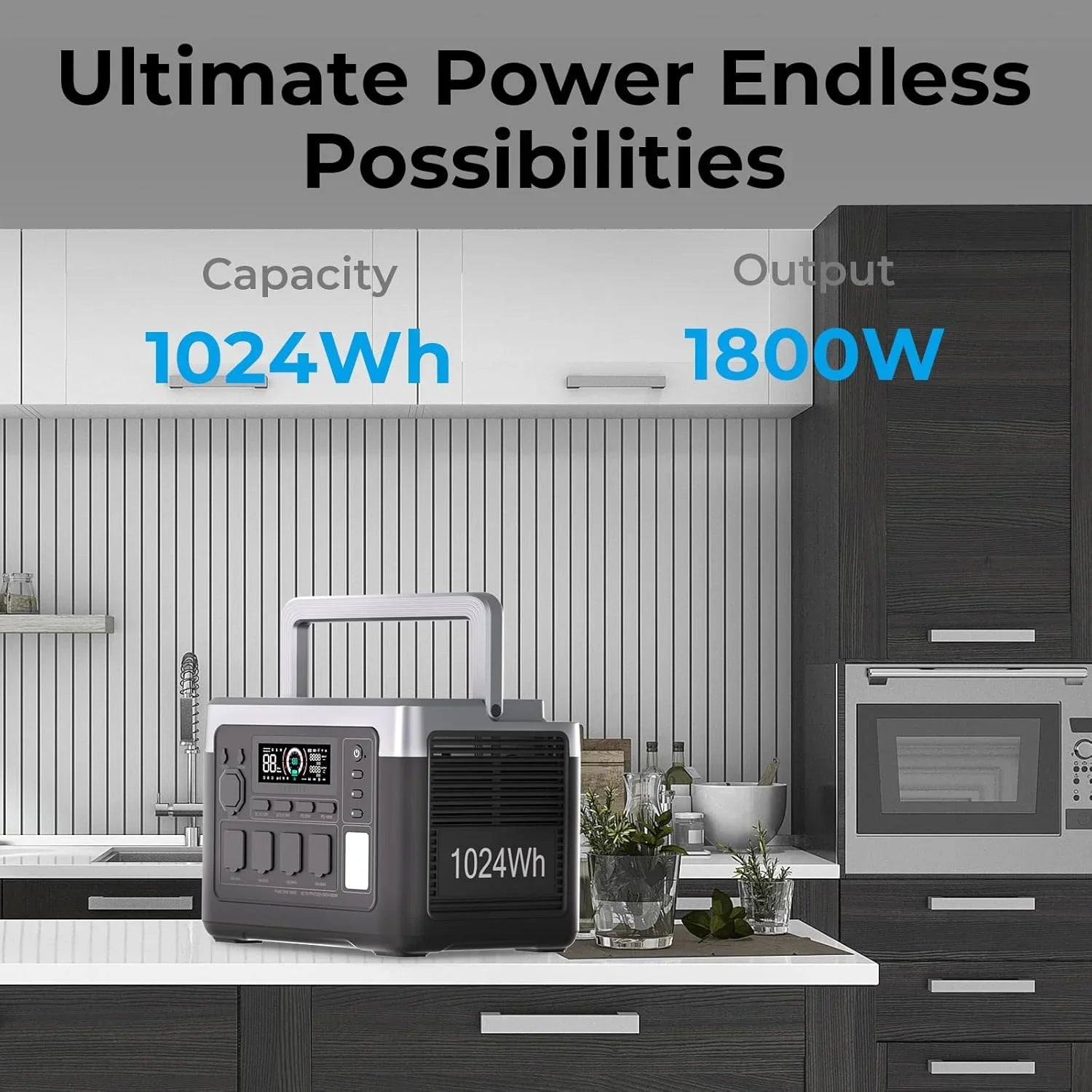 OUKITEL P1000 PLUS Portable Power Station 1800W Solar Generator 1024Wh Lifepo4 Battery Home Backup Outdoor Camping Mobile power