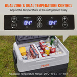 SucceBuy 35L/45L/55L Portable Foldable Handle Car Refrigerator with Wheel Compressor Freezer for Camping Picnics Car Home Traval