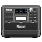 FOSSiBOT F2400 Portable Power Station, 2048Wh/640000mAh LiFePO4 Battery, 2400W(4600W Peak) Solar Generator, 3xAC RV Car USB Type-C QC3.0 PD DC5521 Pure Sine Wave Full Outlets, 1.5 Hours Fast Charging, MPPT Charge Controller B