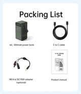 Power Stations 192Wh, 200W Portable Lifepo4 Battery, Power Bank for Camping, Emergency Energy, 60000mAh Capacity, Anker Power