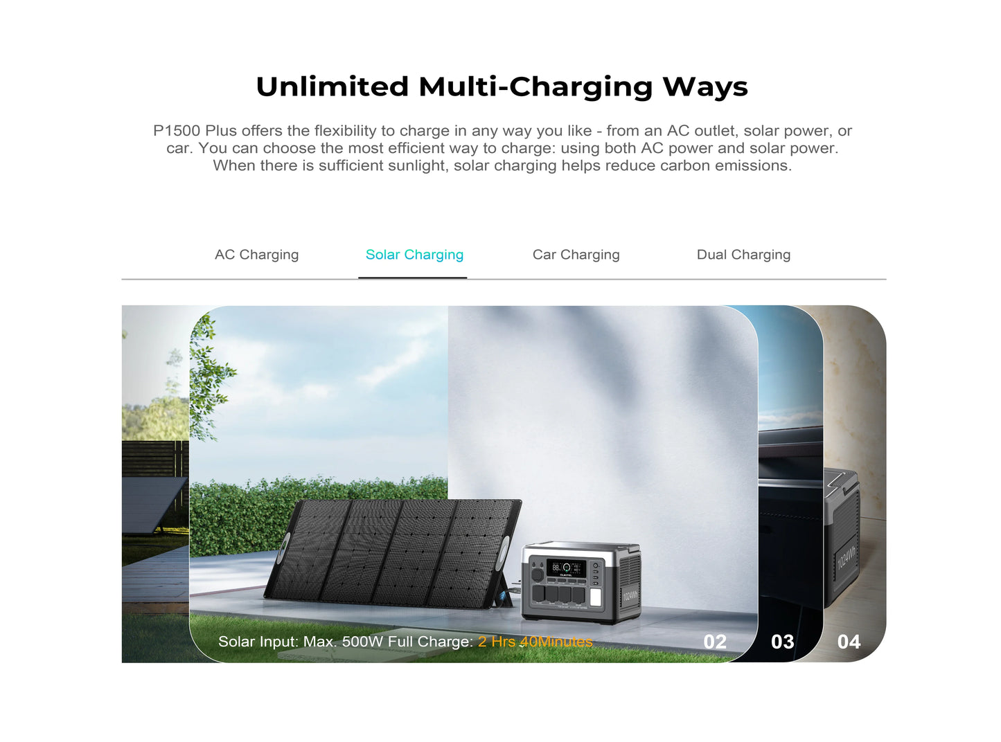 OUKITEL P1500 PLUS Portable Power Station 1800W Solar Generator 1536Wh Lifepo4 Battery Home Backup Outdoor Camping Mobile power