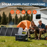 1800w Portable Power Station with 200w Solar Panel 220V Pure Sinve Wave Lifepo4 Battery UPS Function портативная электростанция