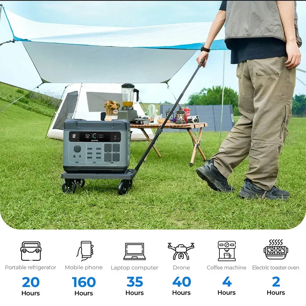 OUKITEL P2001E PLUS Portable Power Station 2400W Solar Generator 2048Wh Lifepo4 Battery Home Backup Outdoor Camping Mobile power