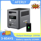 AFERIY P180 Portable Power Station 1800W Solar Generator 1024Wh Lifepo4 Battery Outdoor Camping Mobile PowerStation