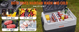 SucceBuy 35L/45L/55L Portable Foldable Handle Car Refrigerator with Wheel Compressor Freezer for Camping Picnics Car Home Traval