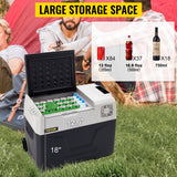 SucceBuy 30L 40L 50L Mini Car Refrigerator Small Fridge Freezer Portable Compressor Cooler 220V for Driving Camping Picnic