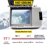 SucceBuy 30L 40L 50L Mini Car Refrigerator Small Fridge Freezer Portable Compressor Cooler 220V for Driving Camping Picnic
