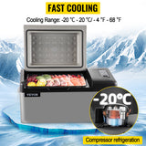 VEVOR 15L/20L Car Freezer Fridge, Portable Compressor Cooler with App Control for Camping, Travel, Outdoor & Home