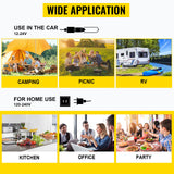 SucceBuy 30L 40L 50L Mini Car Refrigerator Small Fridge Freezer Portable Compressor Cooler 220V for Driving Camping Picnic