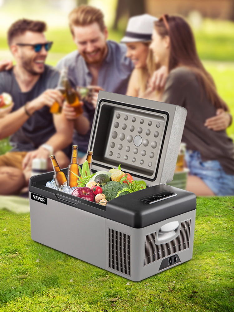 VEVOR 15L/20L Car Freezer Fridge, Portable Compressor Cooler with App Control for Camping, Travel, Outdoor & Home