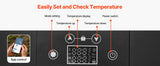 SucceBuy 15L 20L 22L Car Refrigerator Electric Cooler -4°F to 68°F Car Fridge with APP Control Cars Freezer for RVs Camping
