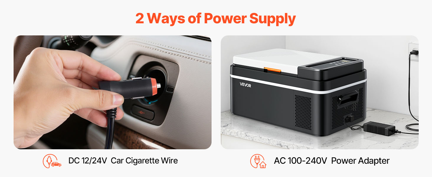 SucceBuy 20 L Portable Refrigerator Car Refrigerator Electric Compressor Cooler with APP Control Cars Freezer for Camping RVs